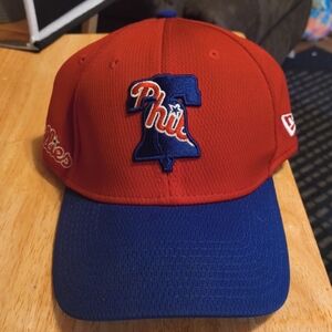New Era Red and Blue Philadelphia Phillies Cap with Liberty Bell Logo